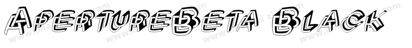 ApertureBeta Black字体转换